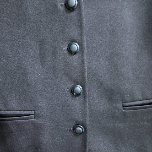 Dallairds Vintage Blazer Womens 14 Long Length 4 Button Black Front Pockets - Picture 3 of 9